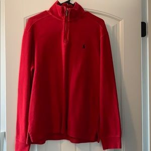 Red Polo Pullover